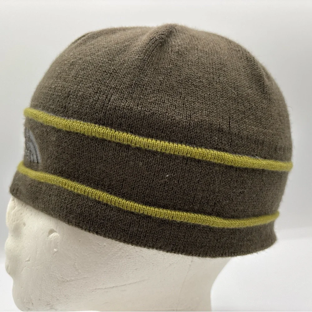 The North Face Kids Green Wool Beanie Unisex One Size Fits Most‎
